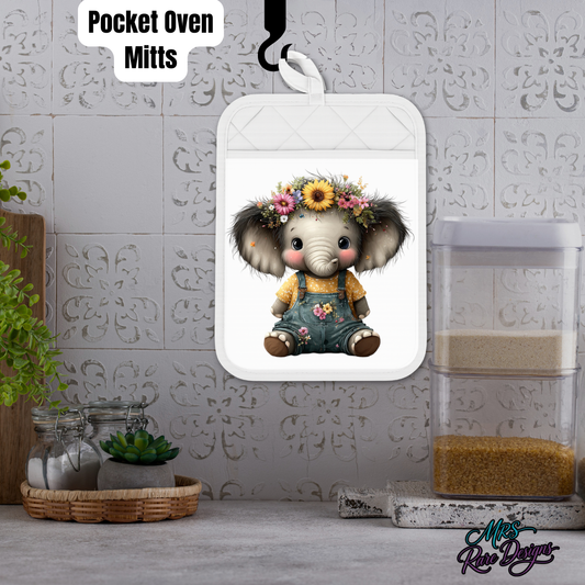 Sunny Bloom Elephant Pocket Mitt™