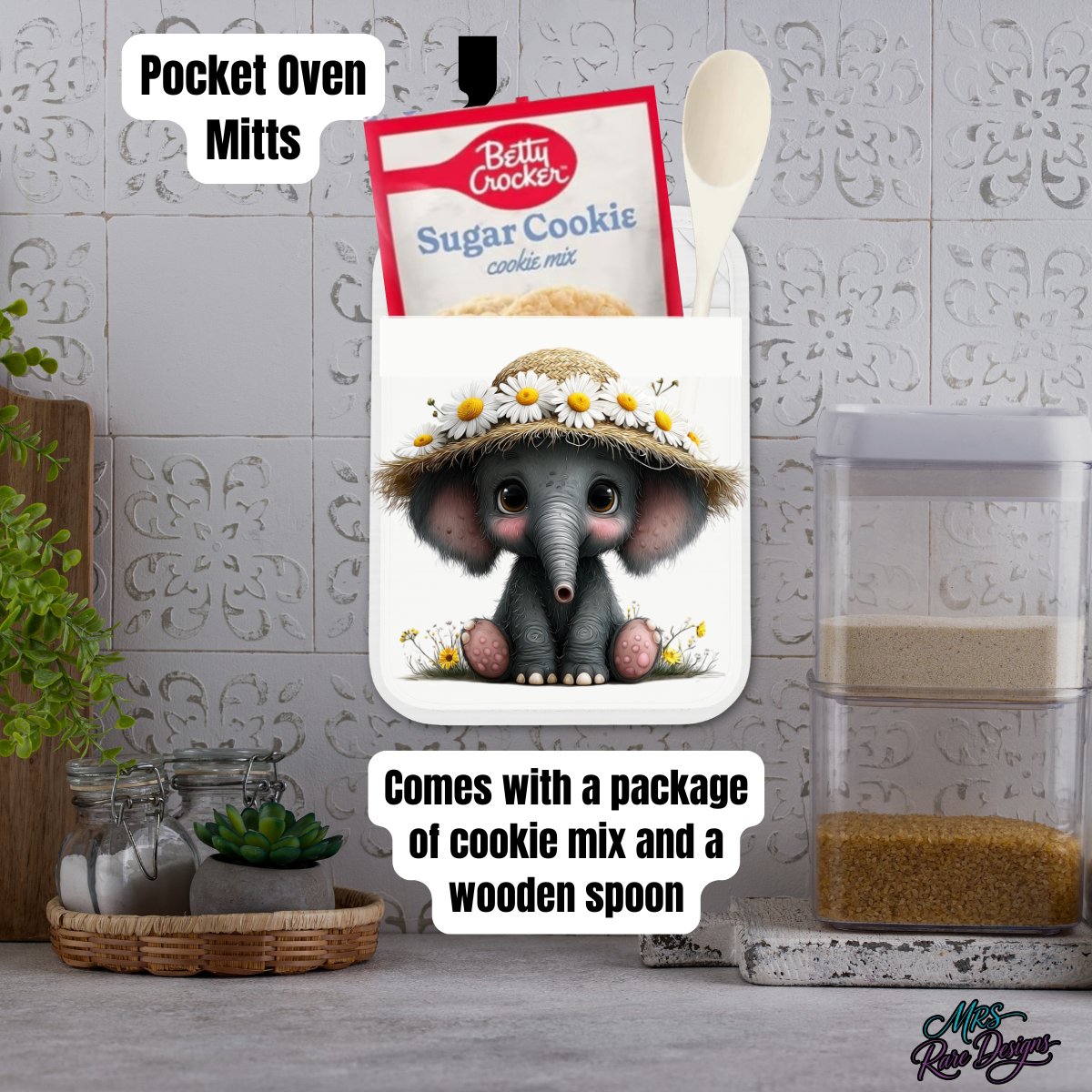 Daisy Elephant Pocket Mitt™