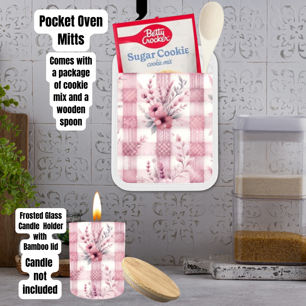 Blush Cottage Kitchen Baking & Home Comfort Gift Set (Individual or Full Bundle)