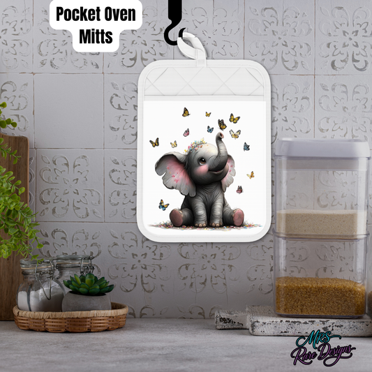 Butterfly Bliss Elephant Pocket Mitt™