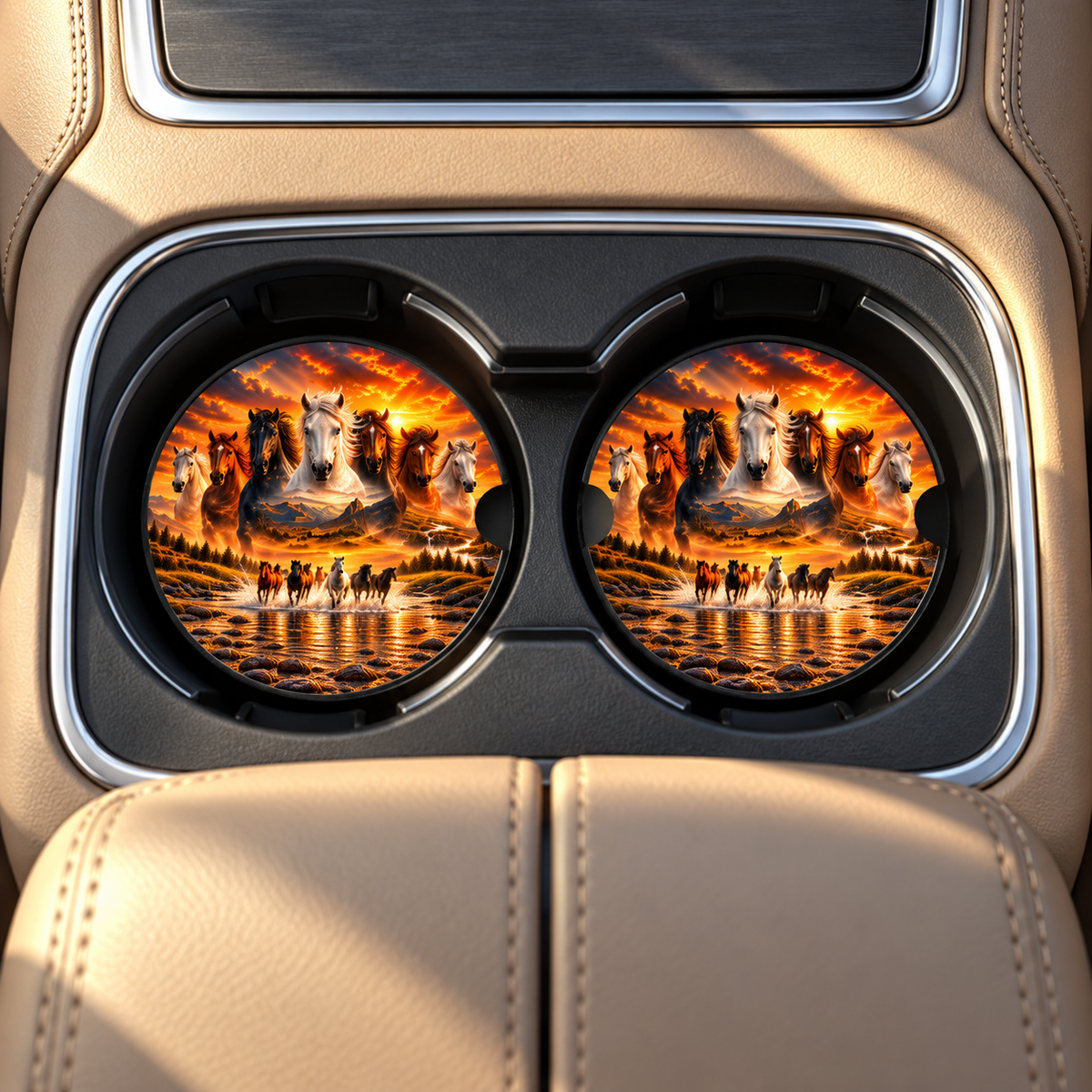 Wild & Free Neoprene Car Coasters (Set of 2)