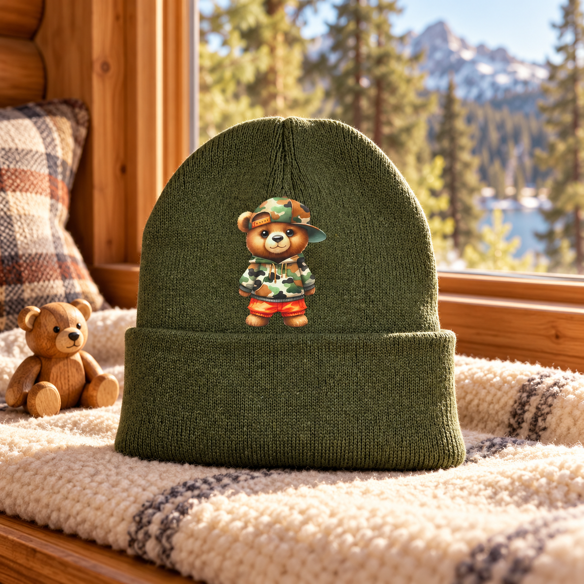 Little Bear, Big Adventures — Camo Bear Beanie