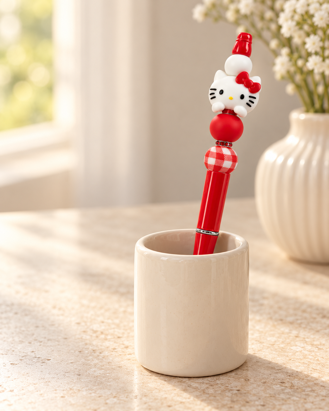 Hello Kitty Beaded Pen - A Little Bow, A Lot of Charm