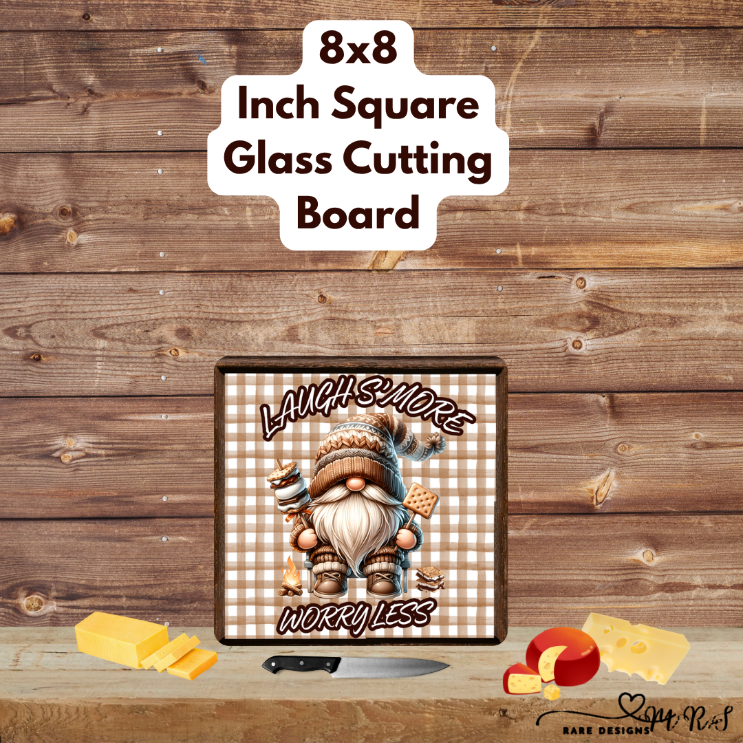 Laugh S’more, Worry Less — Toasty Gingham Campfire Gnome Set