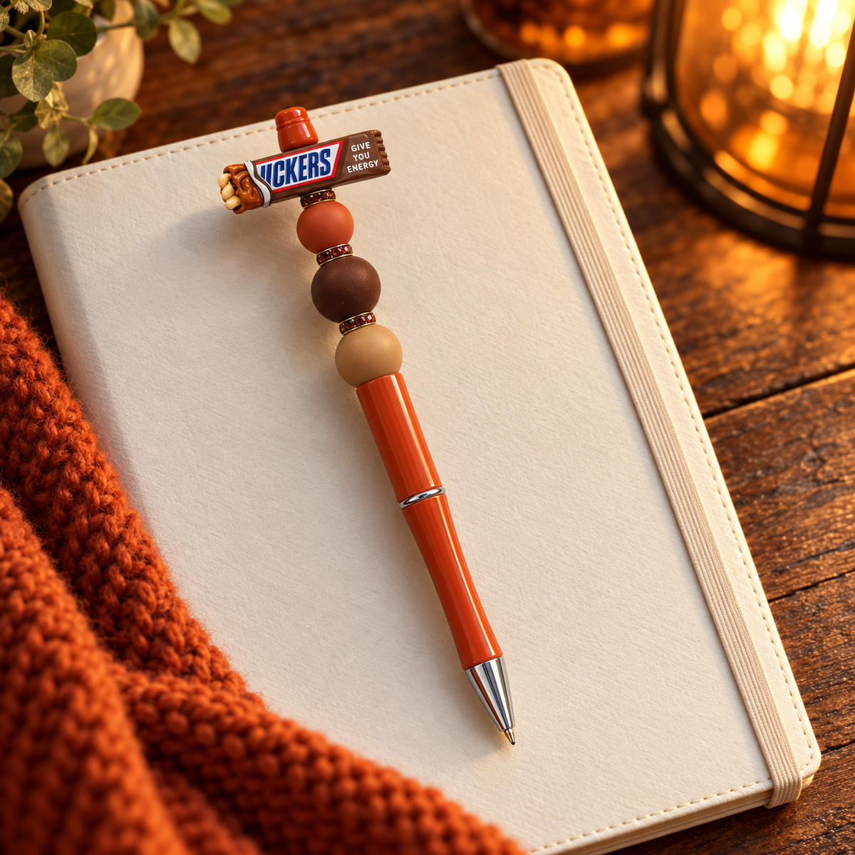 Sweet Note Candy Bar Beaded Pen