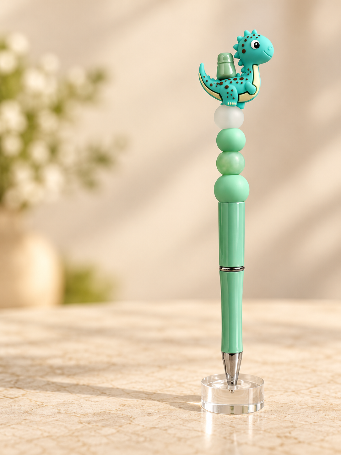 Dinosaur Beaded Pen - A Little Dino, A Lot of Charm
