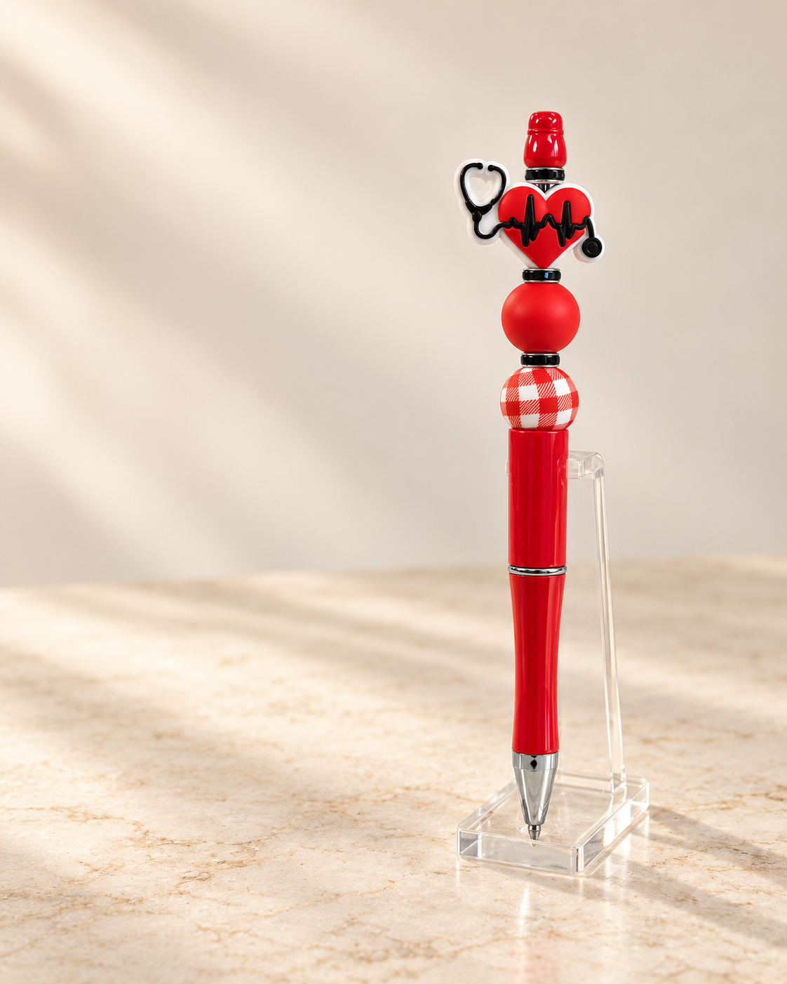 Medical Beaded Pen - A Little Heart, A Lot of Care