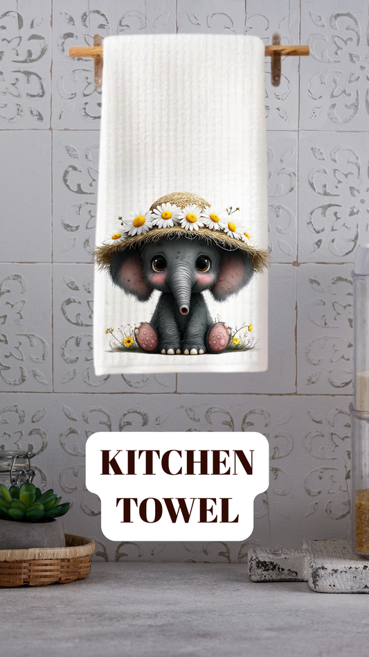 Daisy Darling Elephant Kitchen Towel™