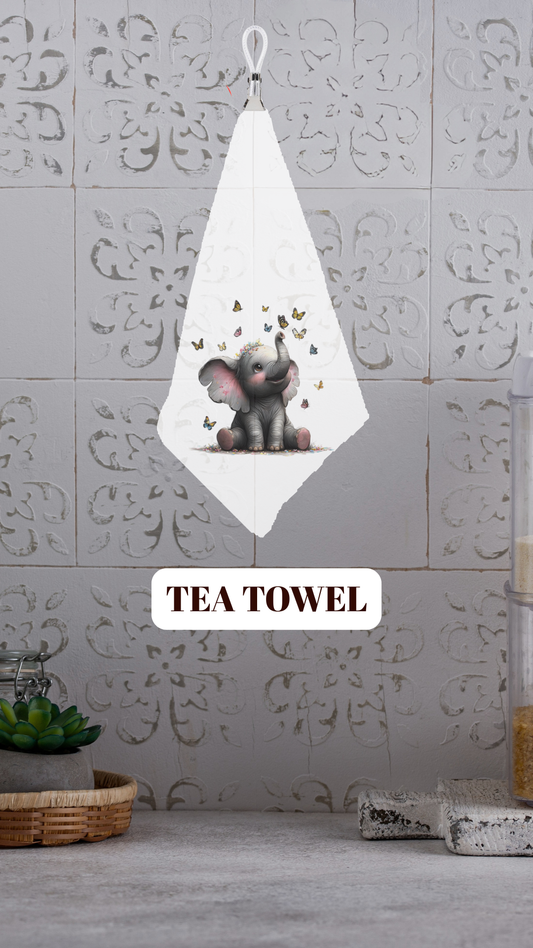 Butterfly Dream Elephant Tea Towel™