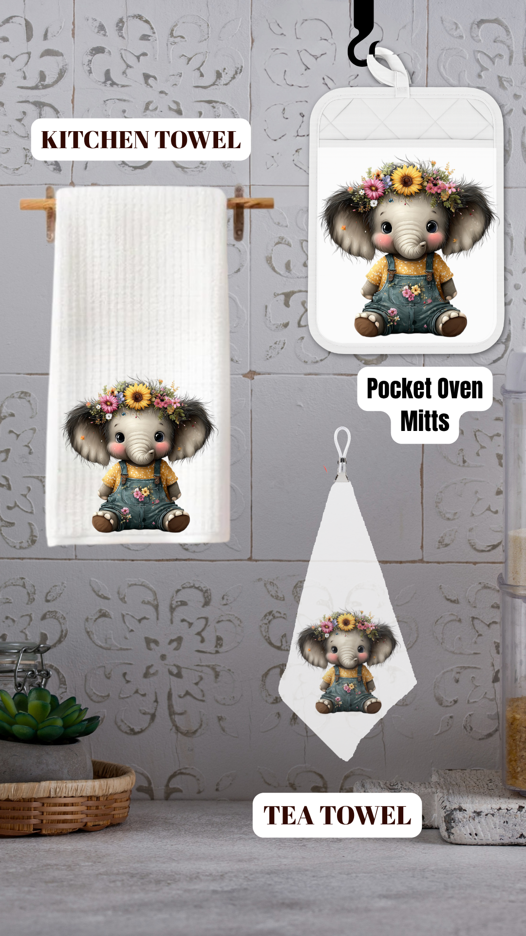 Sunny Bloom Elephant Kitchen Collection™