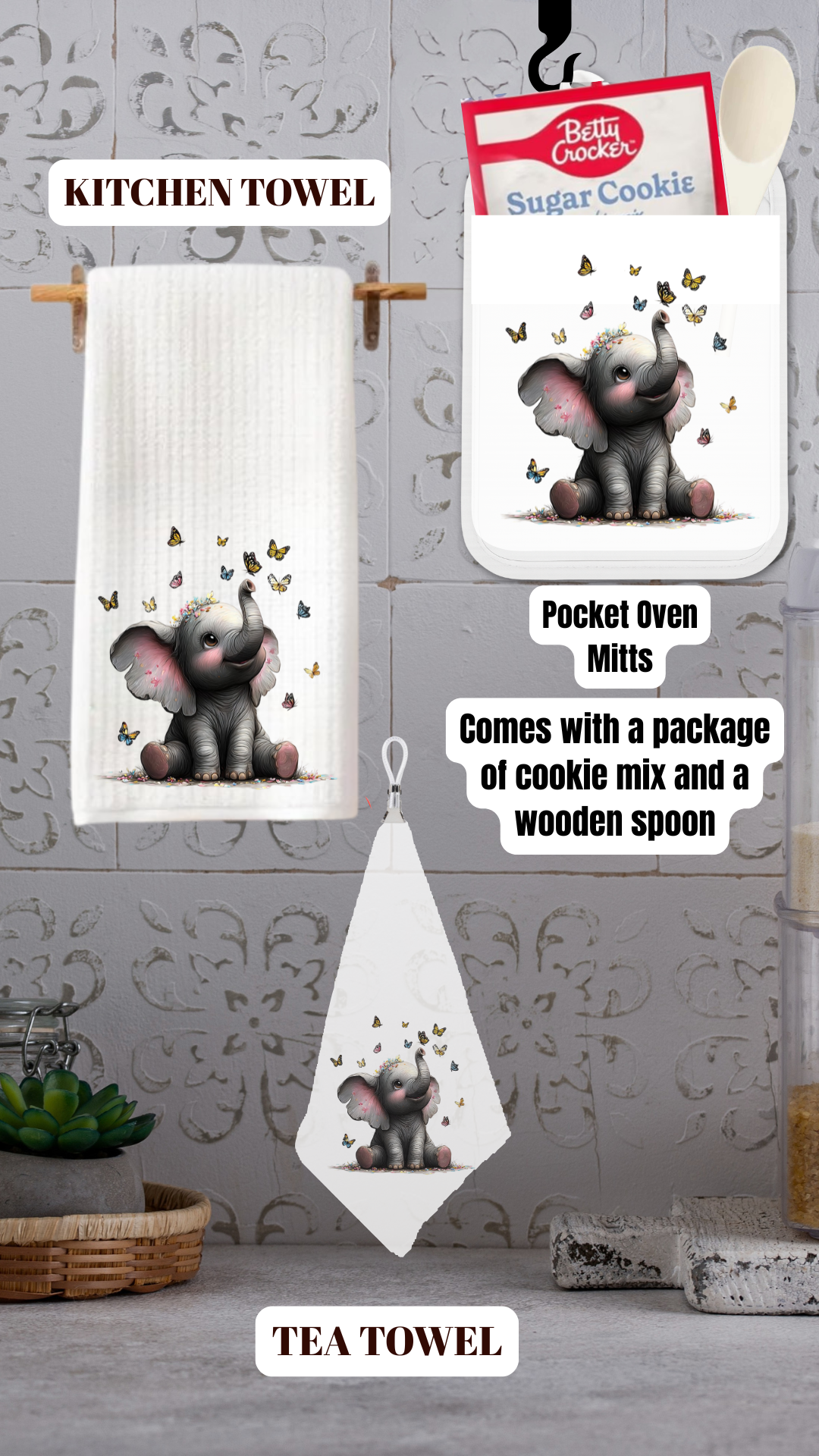 Butterfly Bliss Elephant Kitchen Collection™