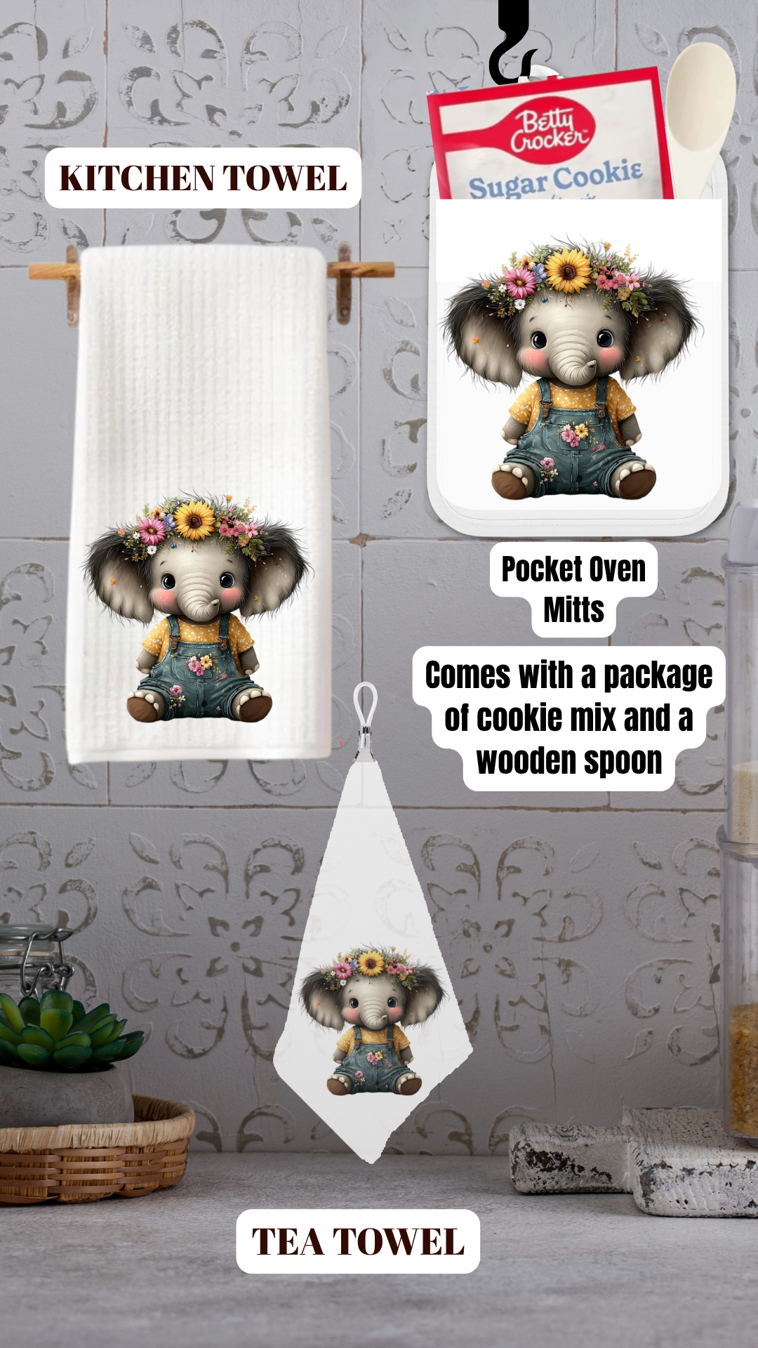 Sunny Bloom Elephant Kitchen Collection™