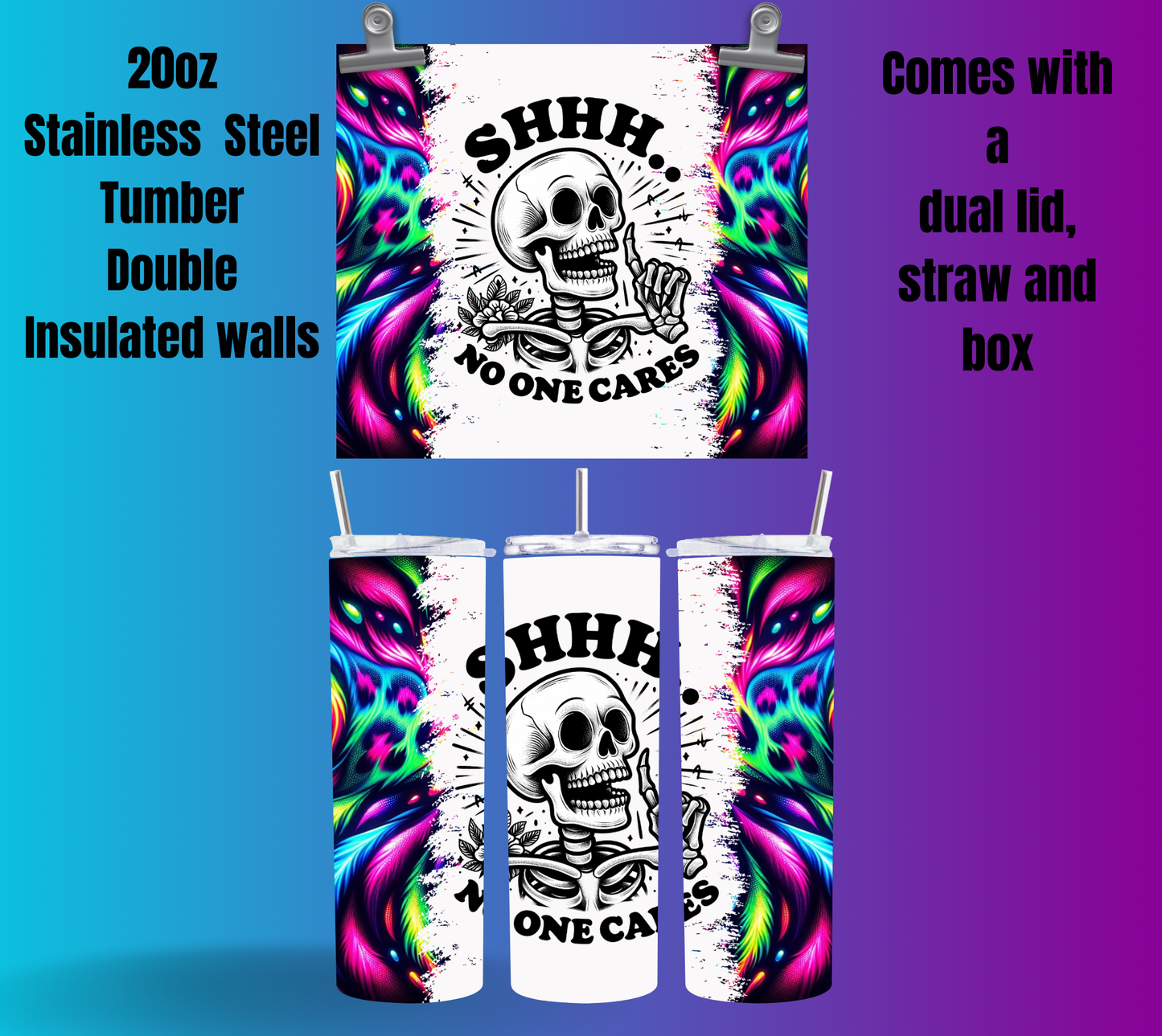 Skull Whisper 20oz Tumbler