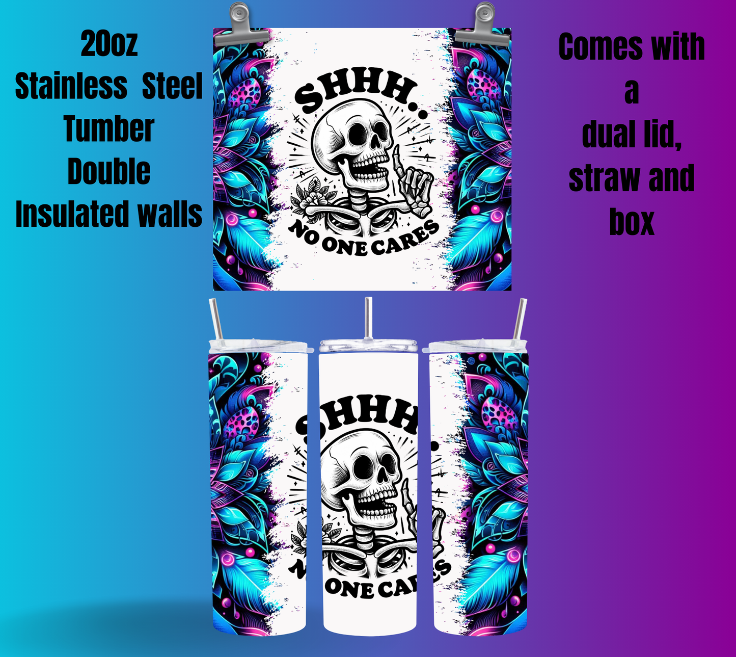 Skull Whisper 20oz Tumbler