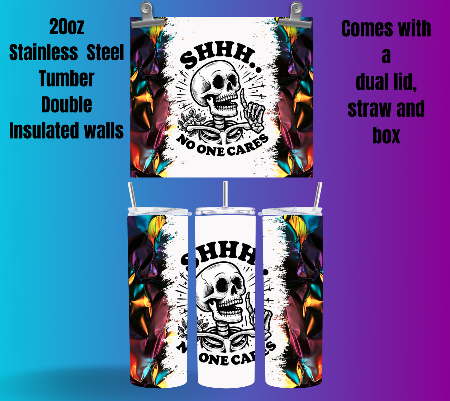 Skull Whisper 20oz Tumbler