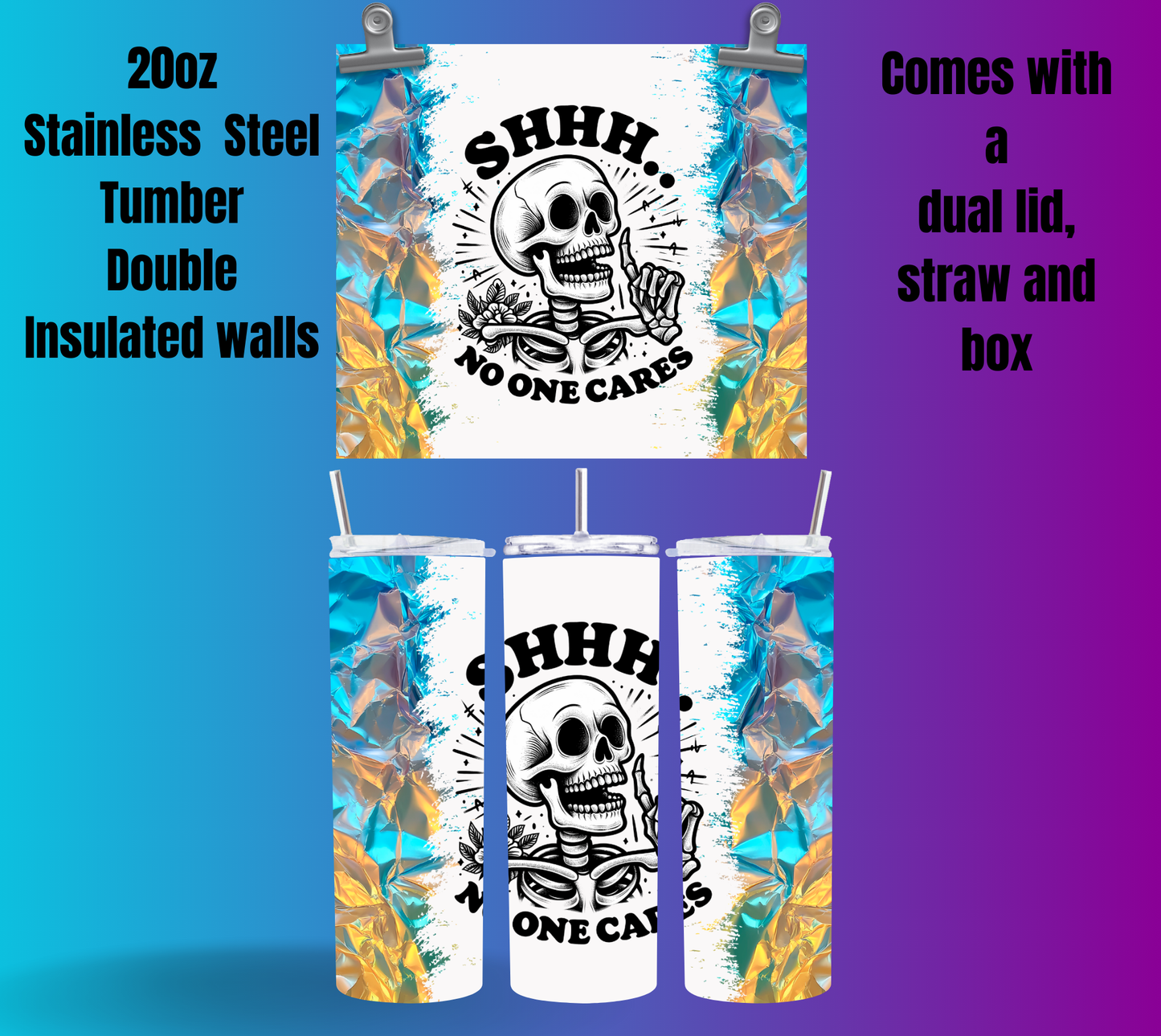 Skull Whisper 20oz Tumbler