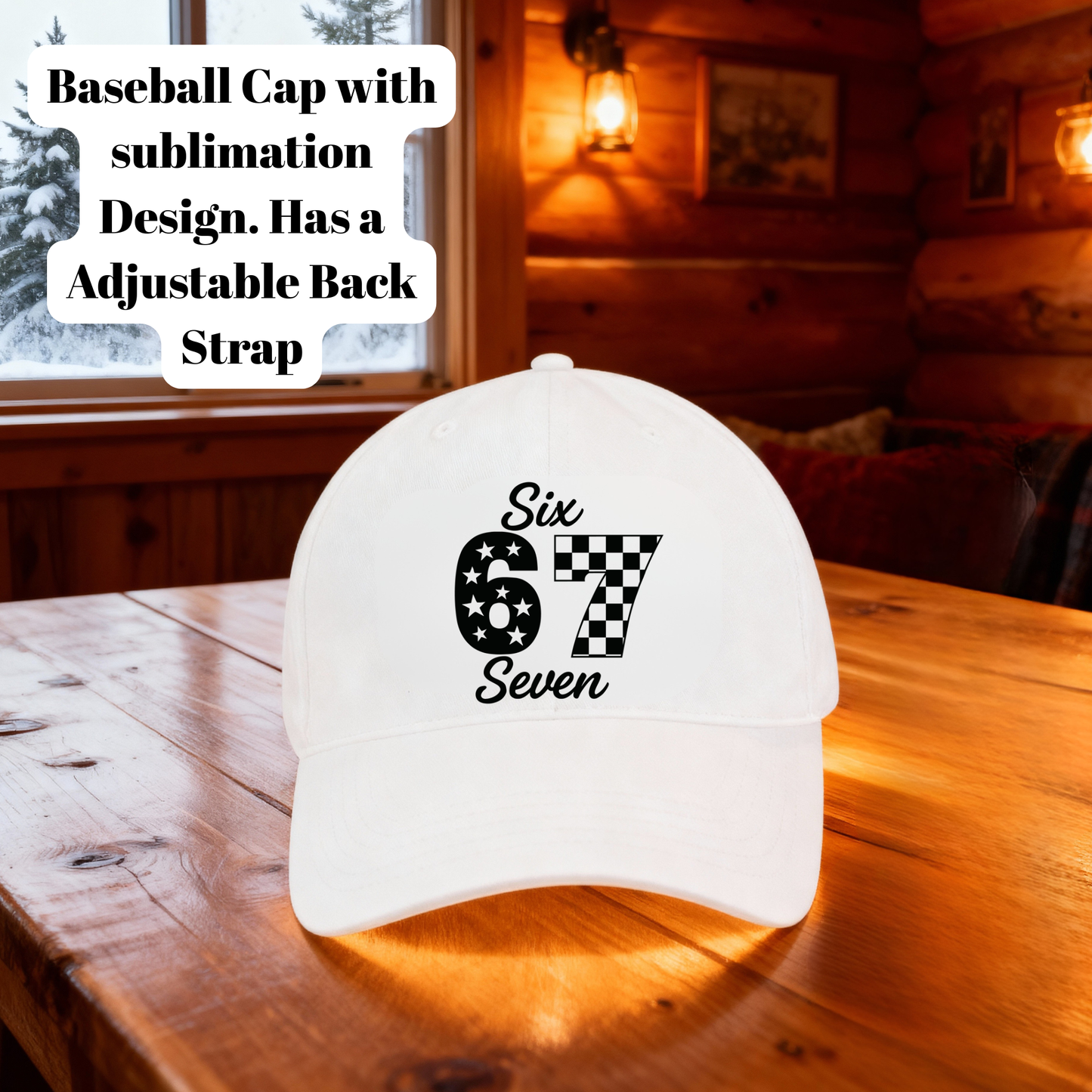 Six Seven 67 Baseball Cap Collection – Custom Sublimation Adjustable Cap Series