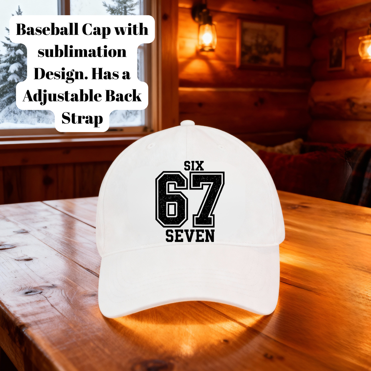 Six Seven 67 Baseball Cap Collection – Custom Sublimation Adjustable Cap Series