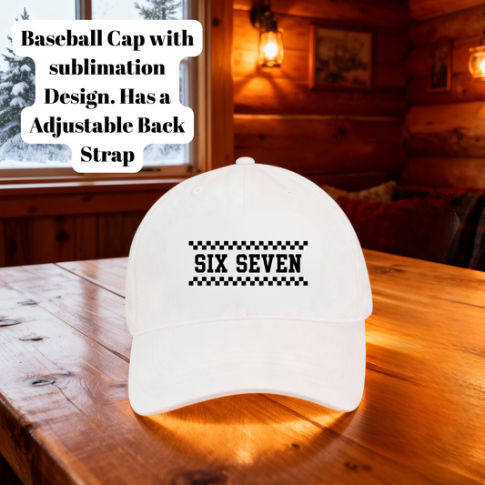 Six Seven 67 Baseball Cap Collection – Custom Sublimation Adjustable Cap Series