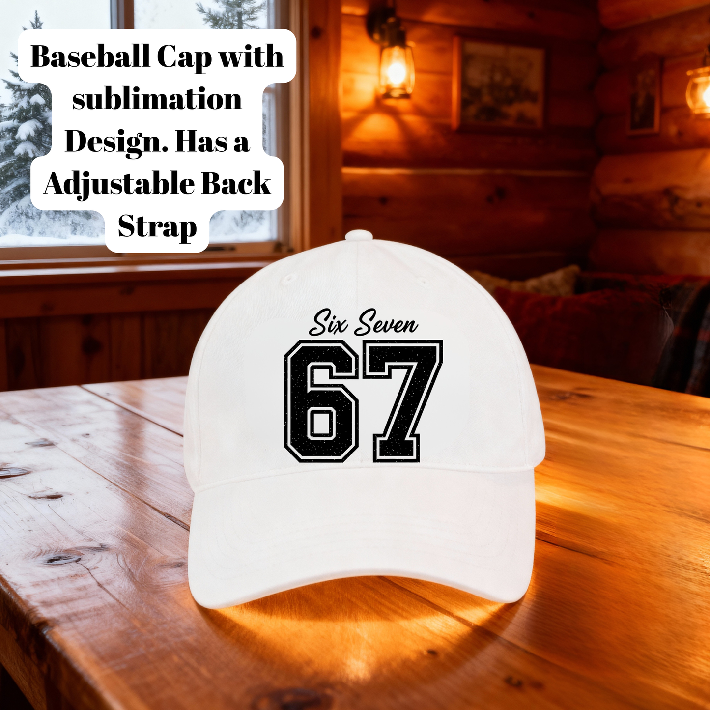 Six Seven 67 Baseball Cap Collection – Custom Sublimation Adjustable Cap Series