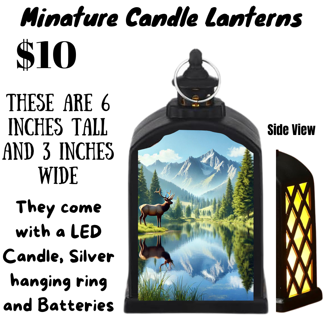 Nature-Inspired Miniature Candle Lanterns