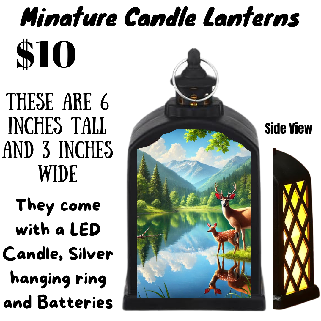 Nature-Inspired Miniature Candle Lanterns