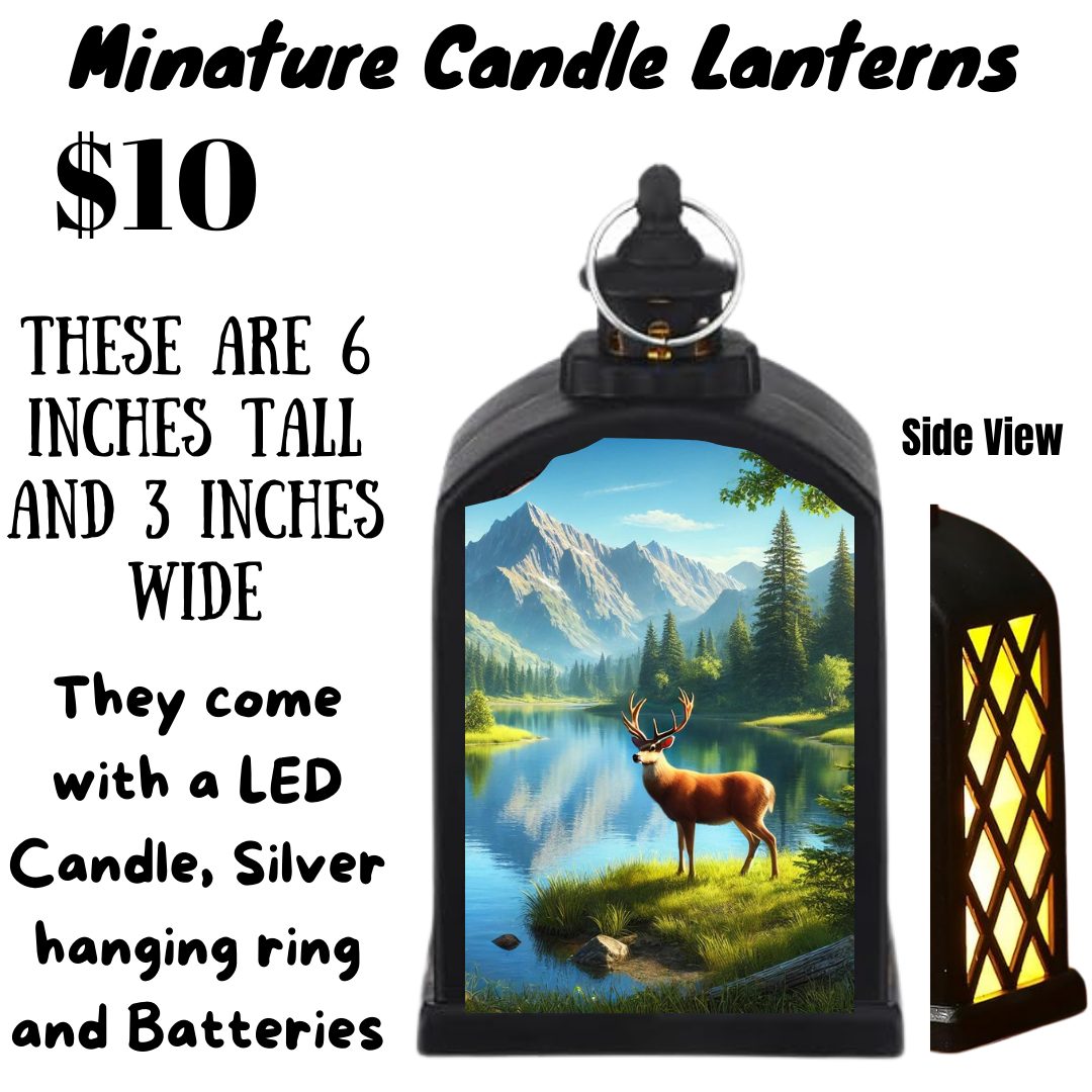 Nature-Inspired Miniature Candle Lanterns