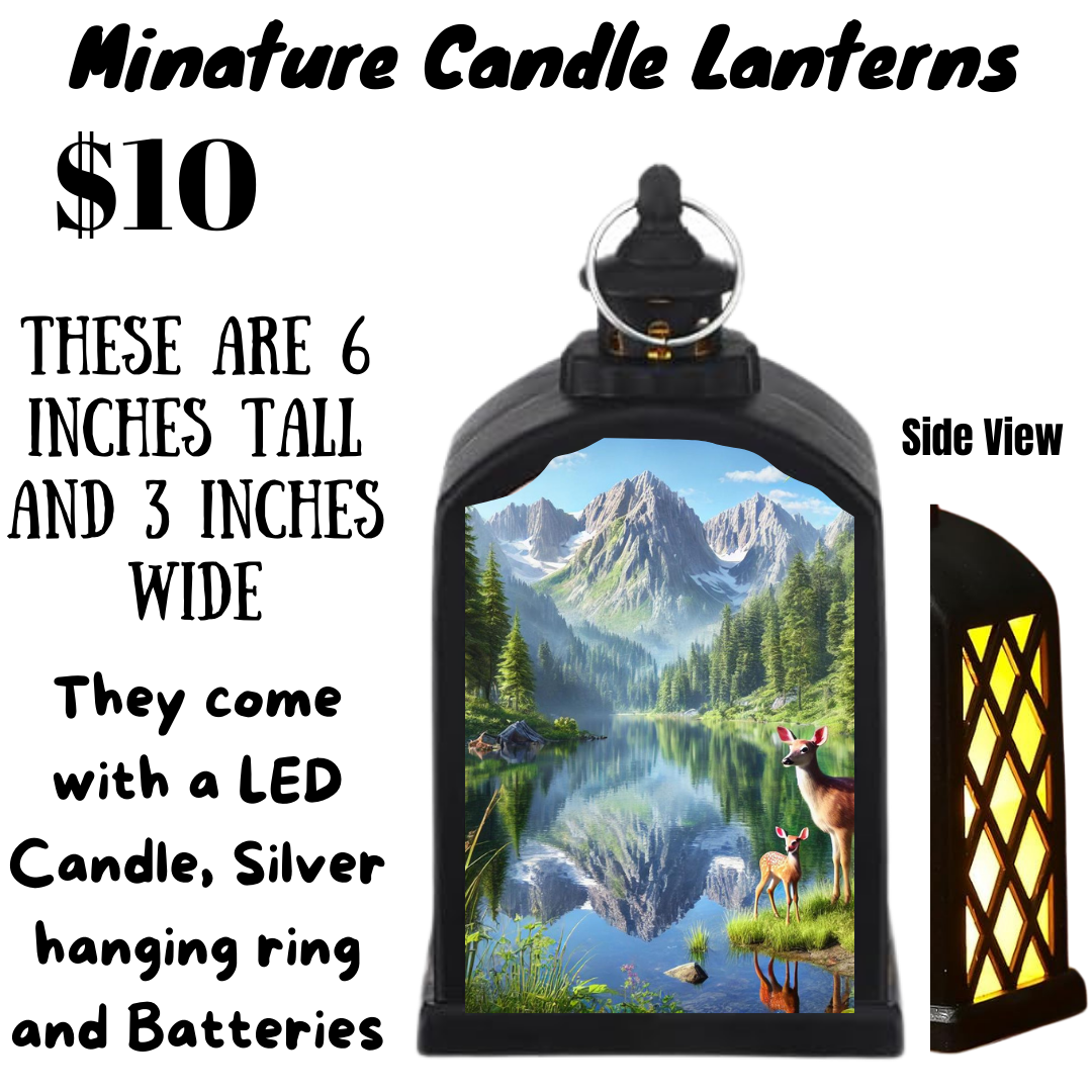 Nature-Inspired Miniature Candle Lanterns