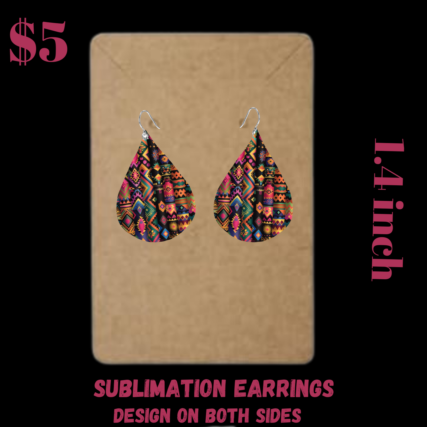 Tribal Teardrop Earrings