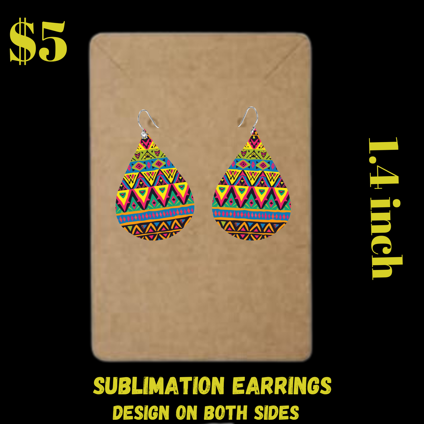 Tribal Teardrop Earrings