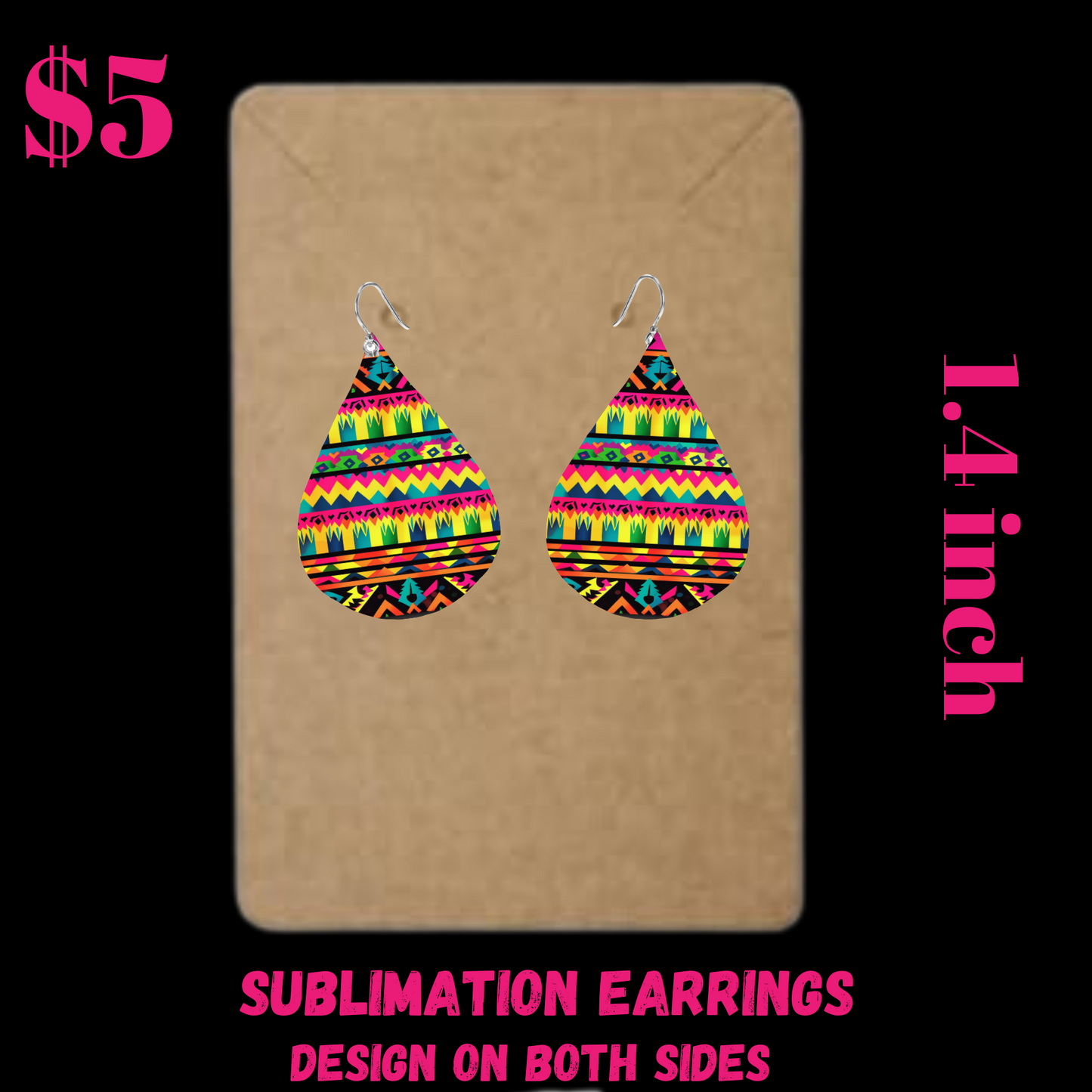 Tribal Teardrop Earrings