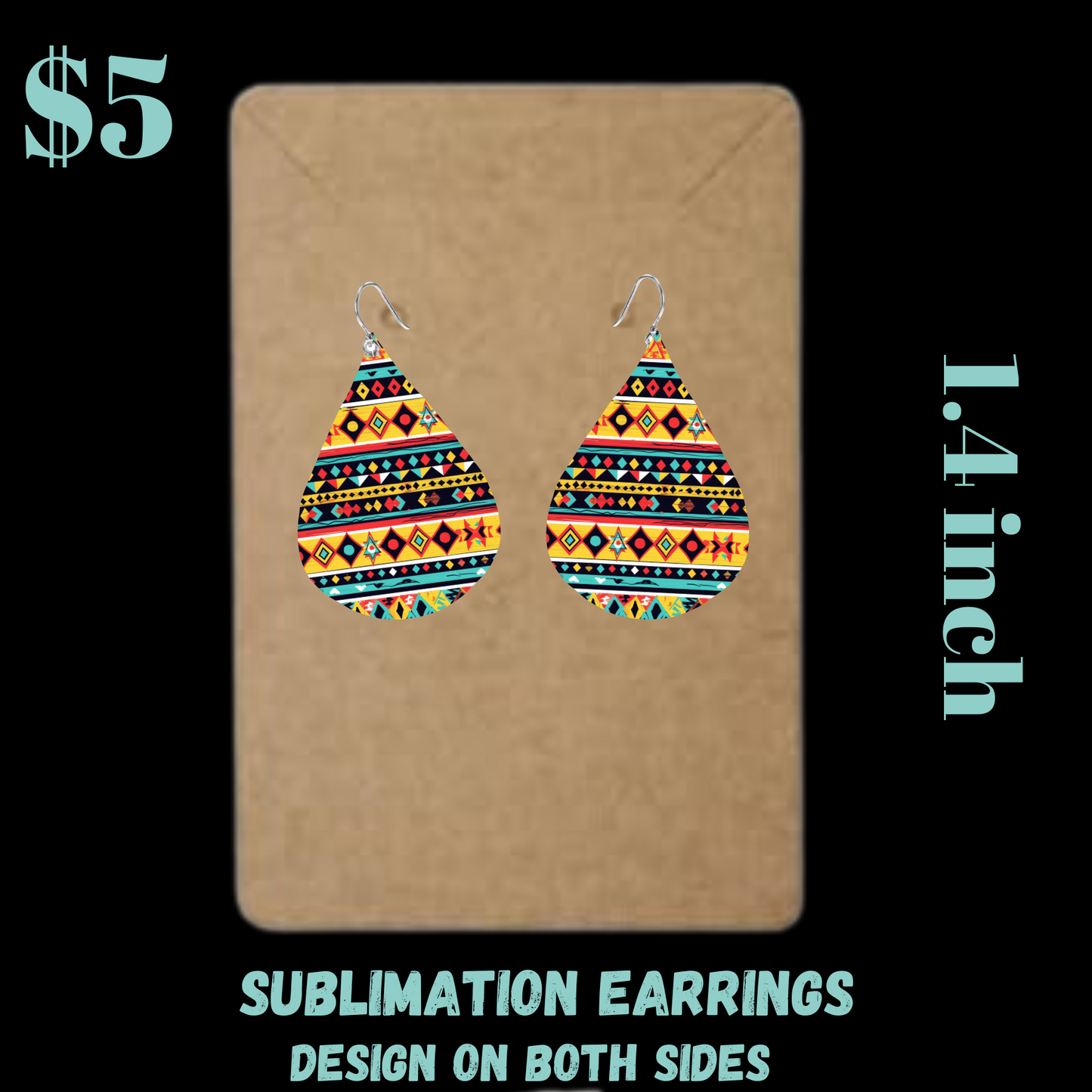 Tribal Teardrop Earrings