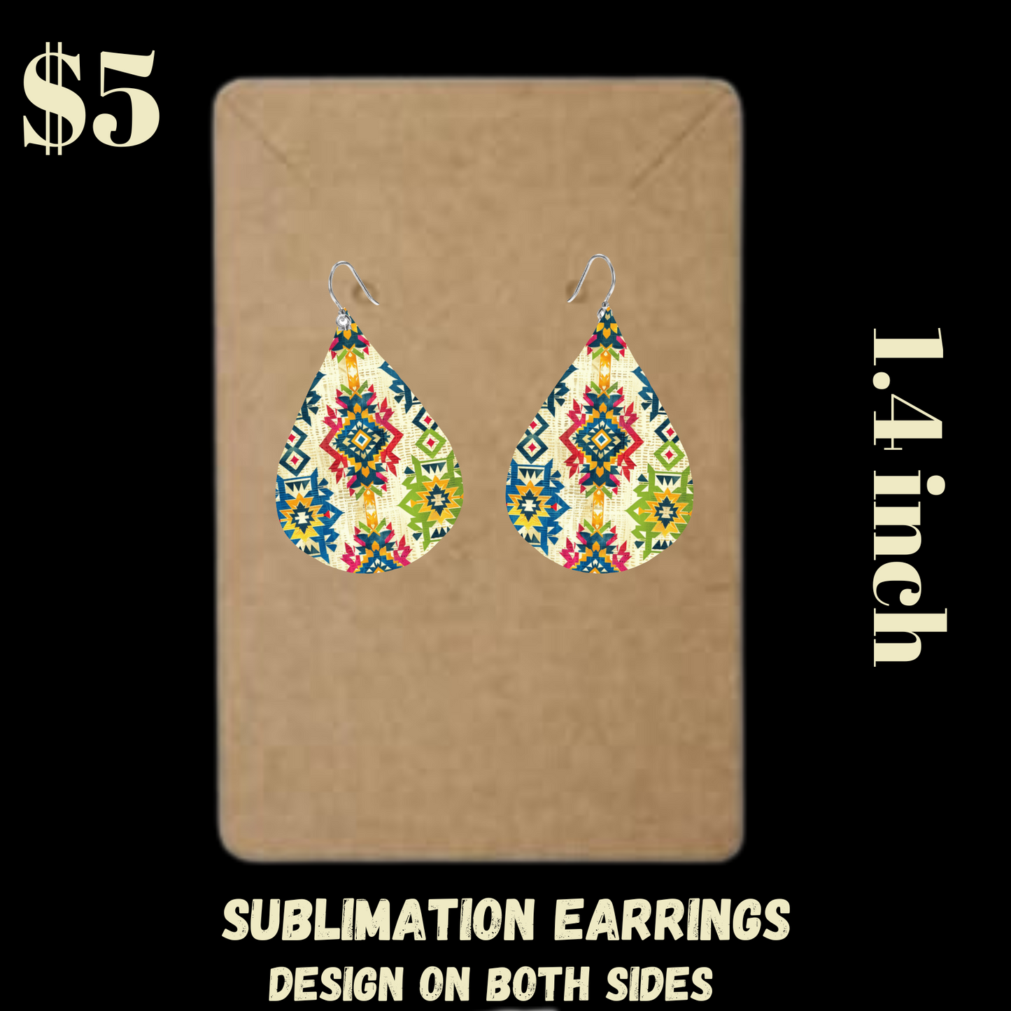 Tribal Teardrop Earrings