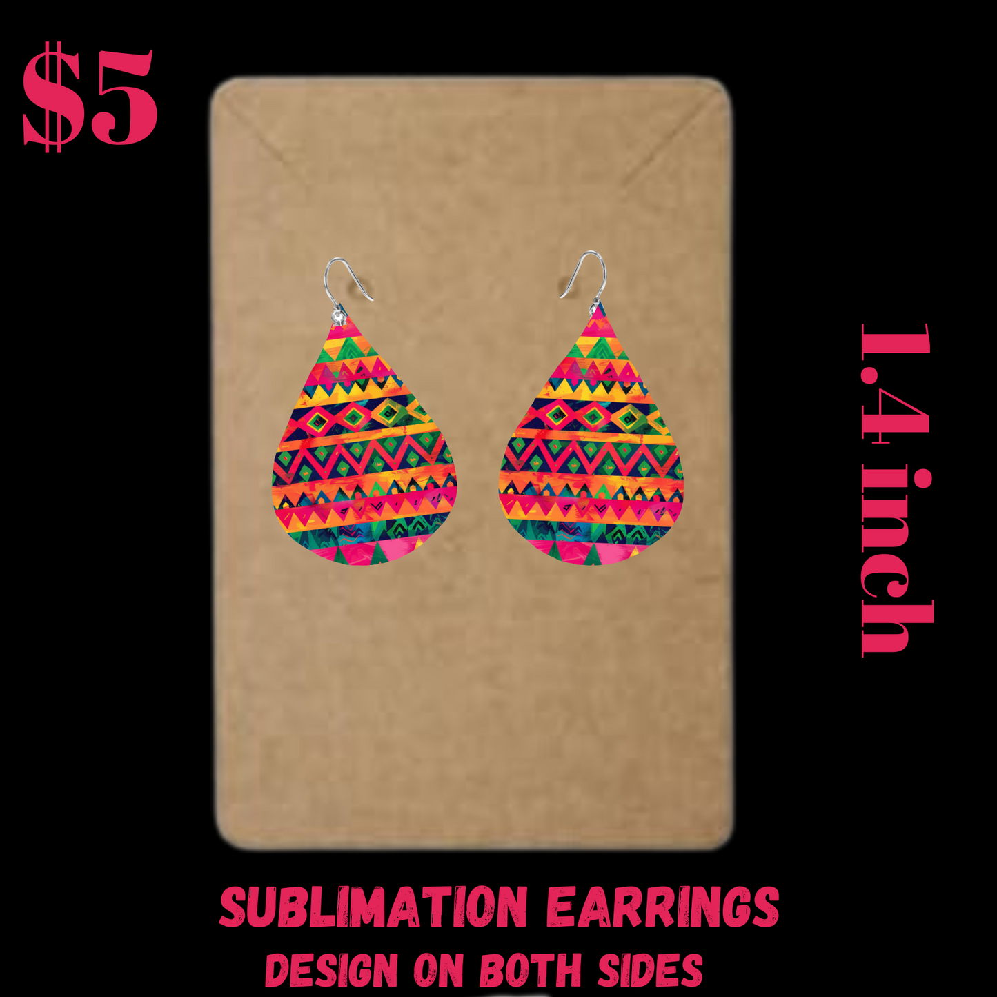 Tribal Teardrop Earrings