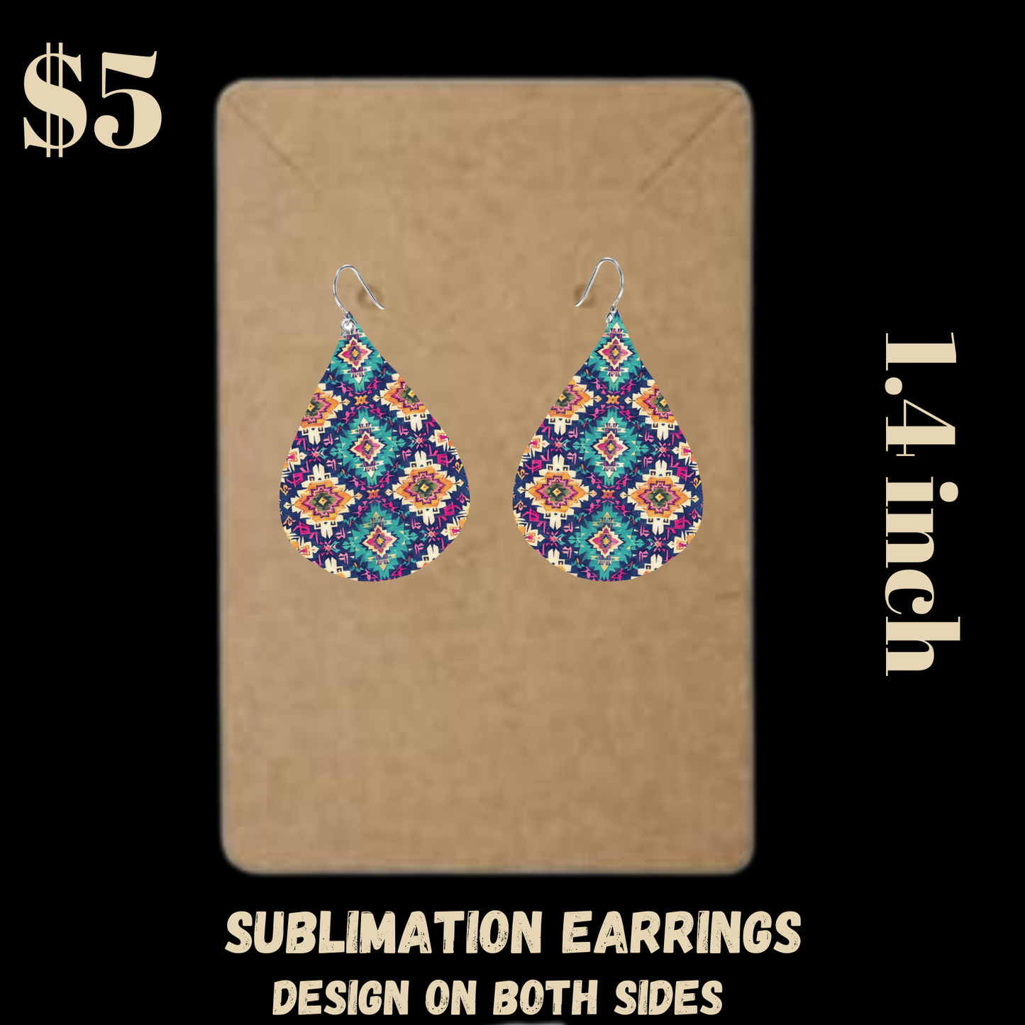 Tribal Teardrop Earrings