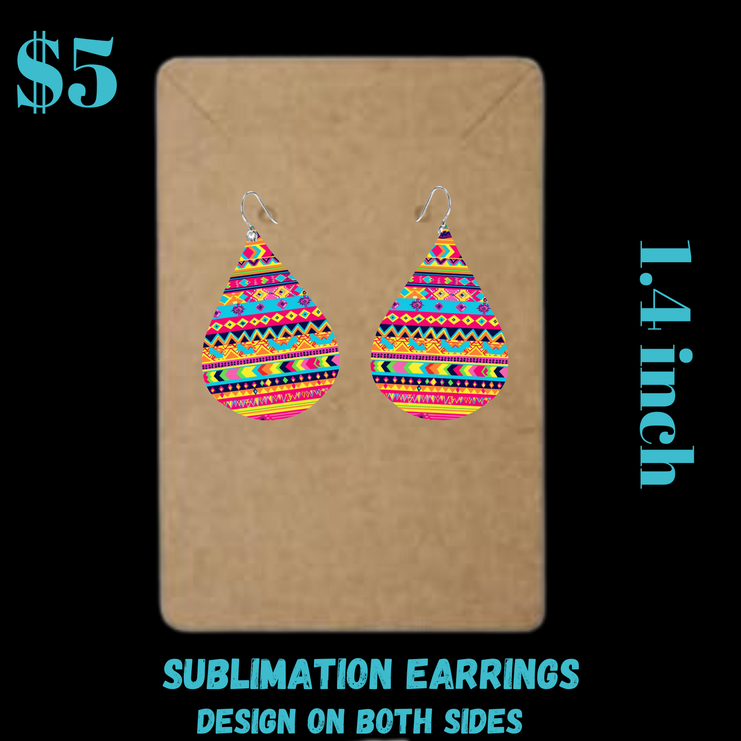 Tribal Teardrop Earrings