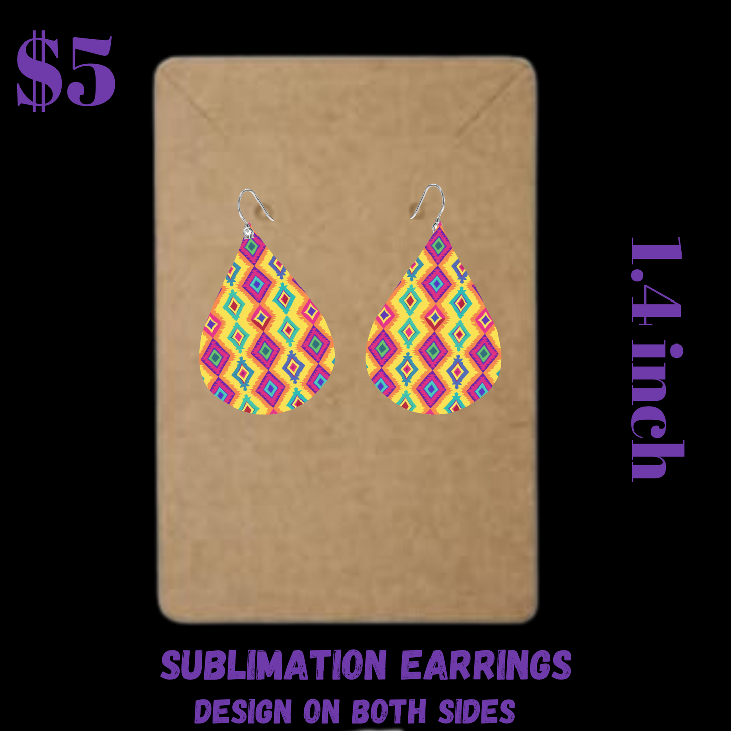 Tribal Teardrop Earrings