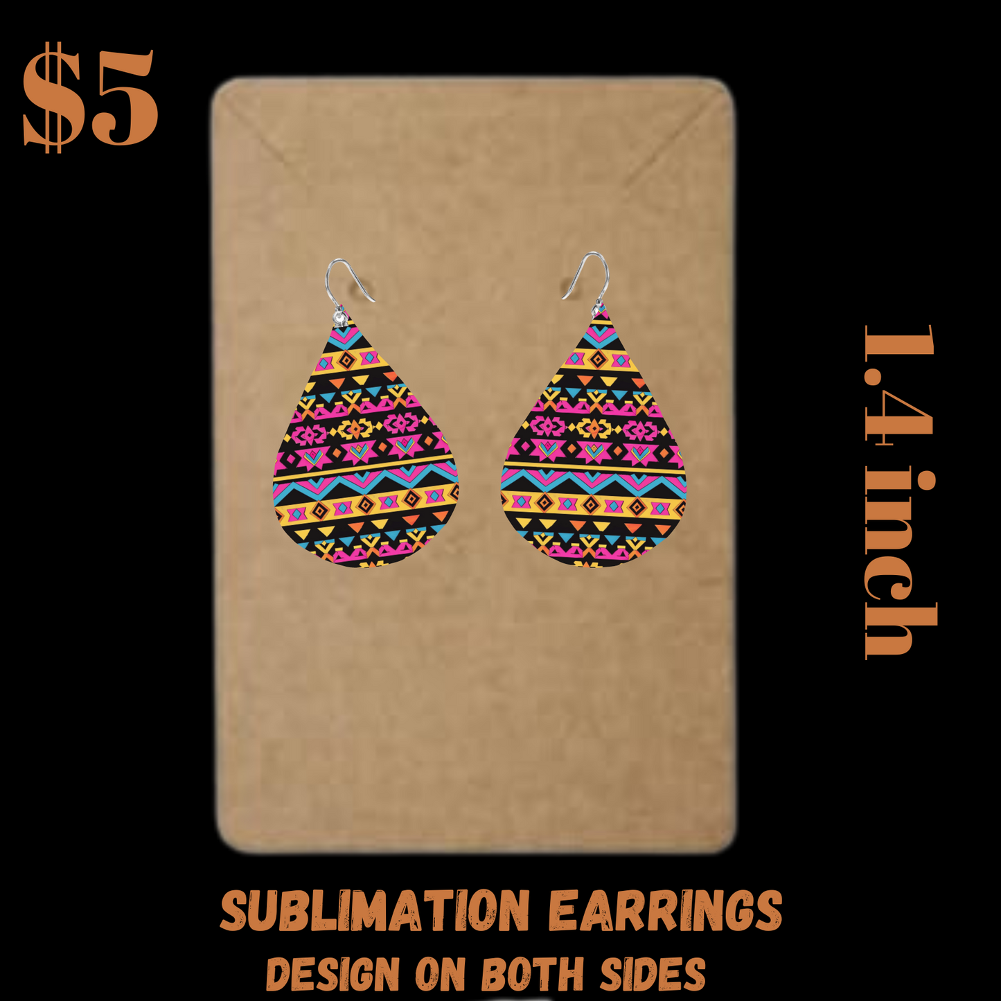 Tribal Teardrop Earrings