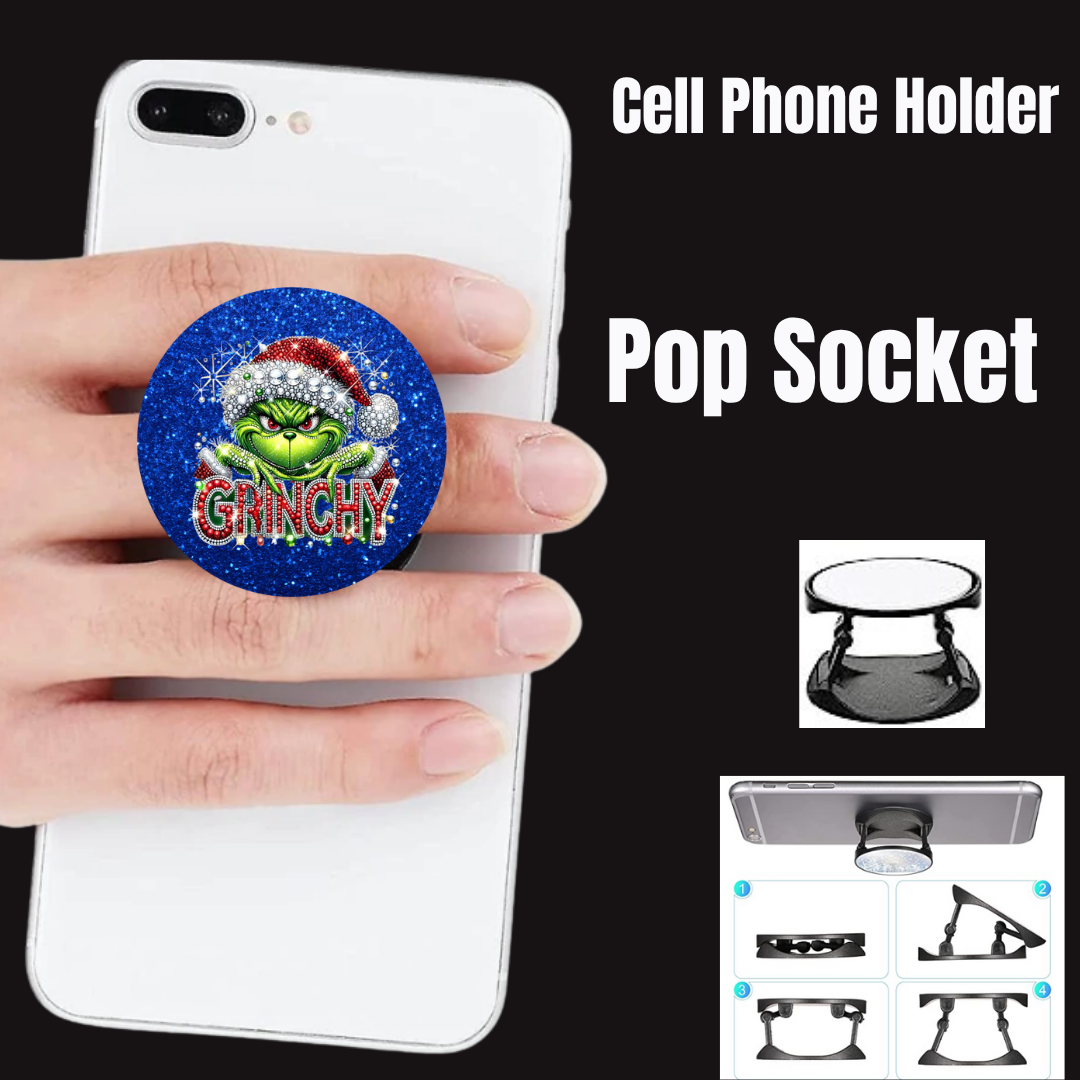 Grinchy Glam Cell Phone Grip Collection