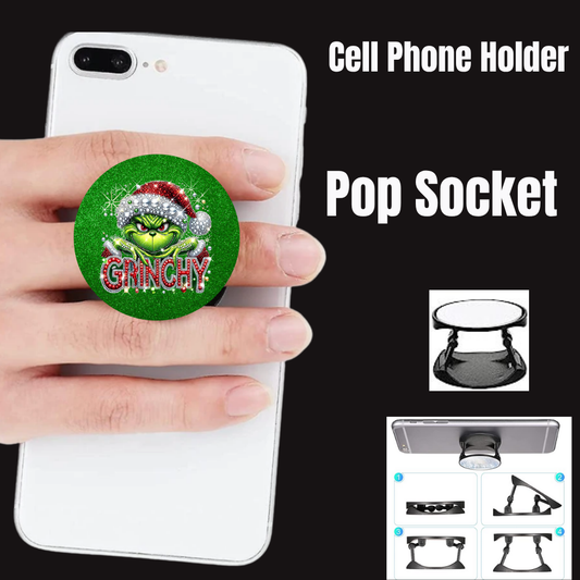 Grinchy Glam Cell Phone Grip Collection