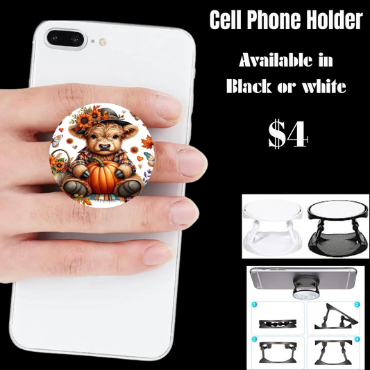 Autumn Highland Cow Phone Grip