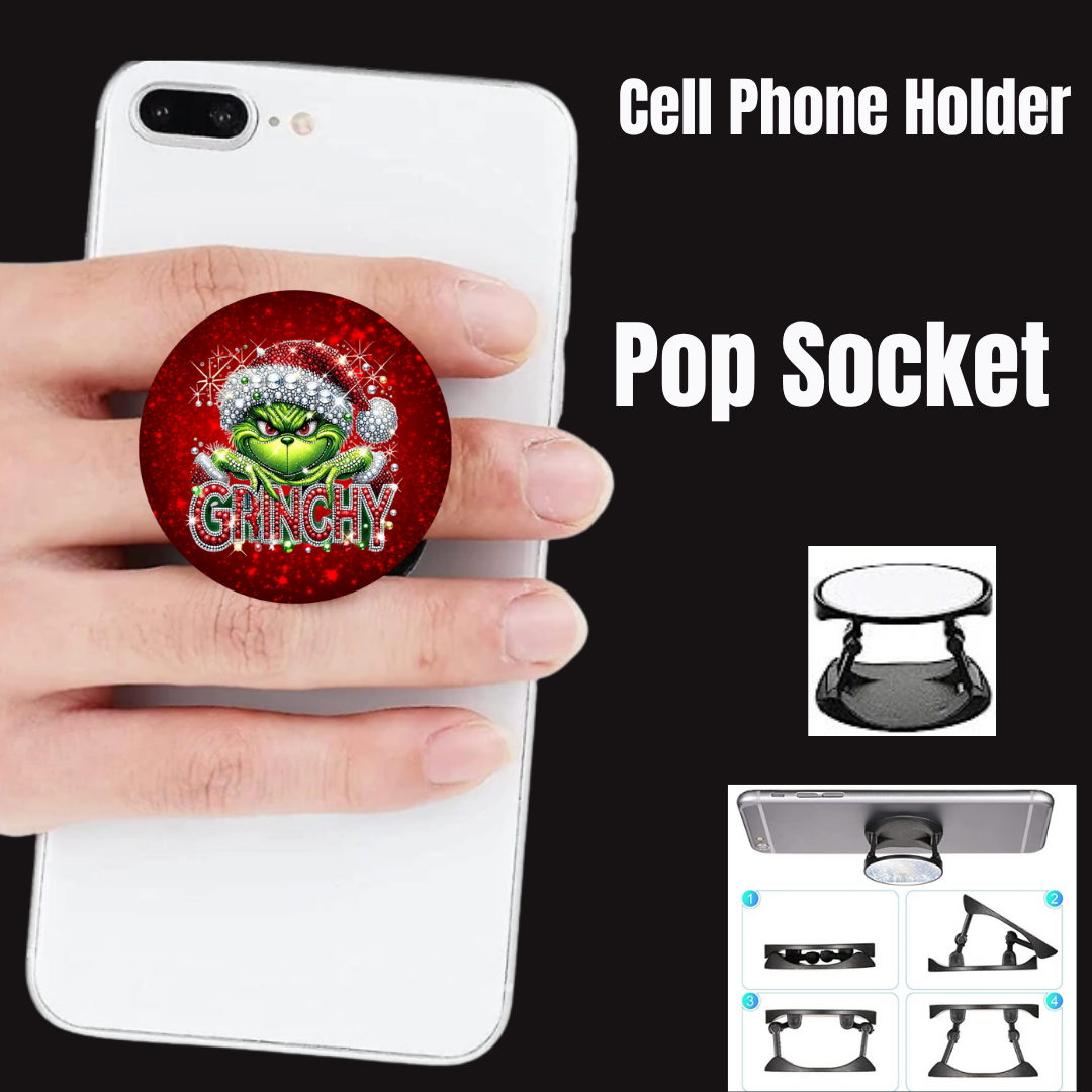 Grinchy Glam Cell Phone Grip Collection