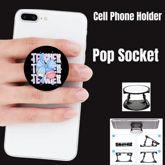 Bow & Bloom Pop Socket Collection – Tender Teacher Edition