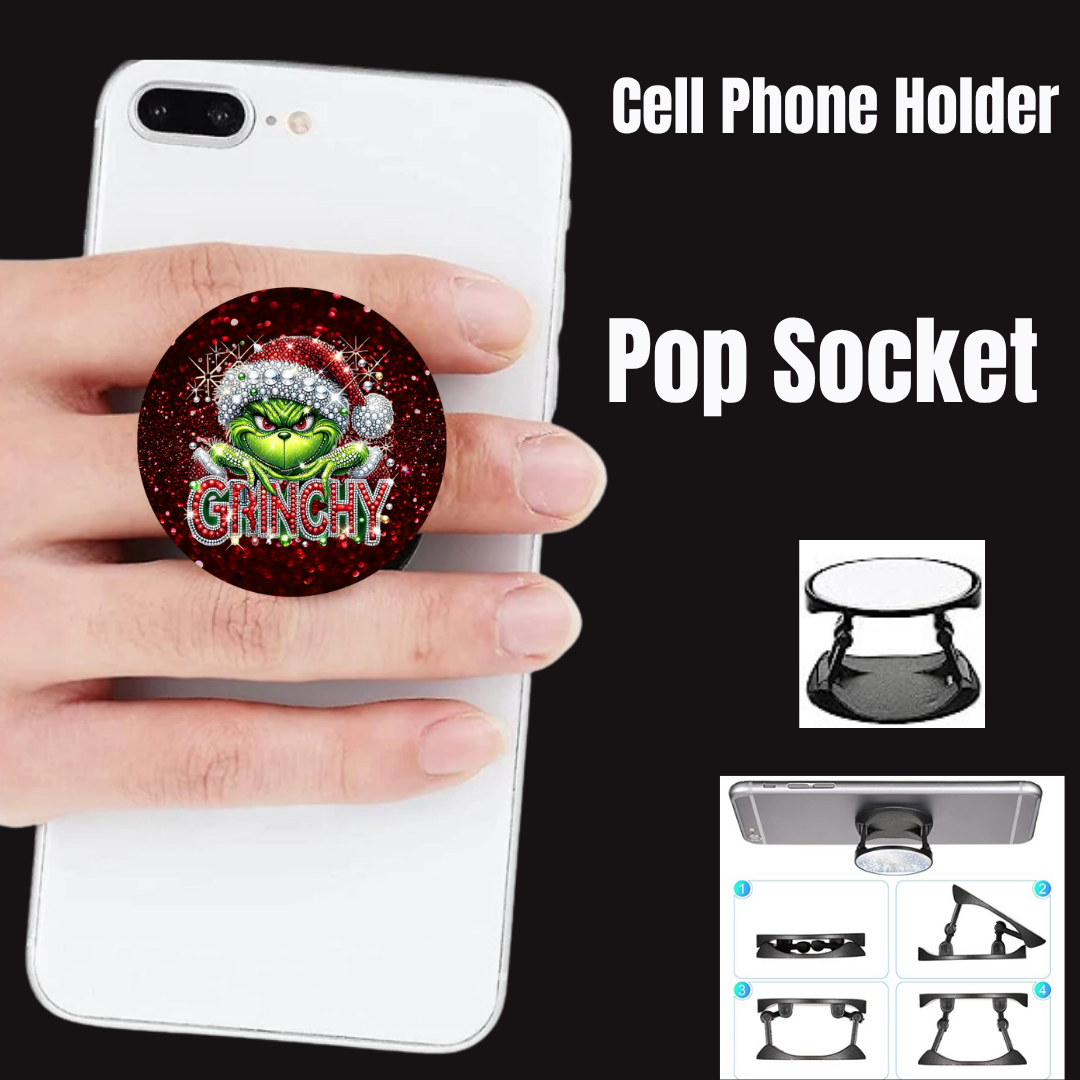 Grinchy Glam Cell Phone Grip Collection