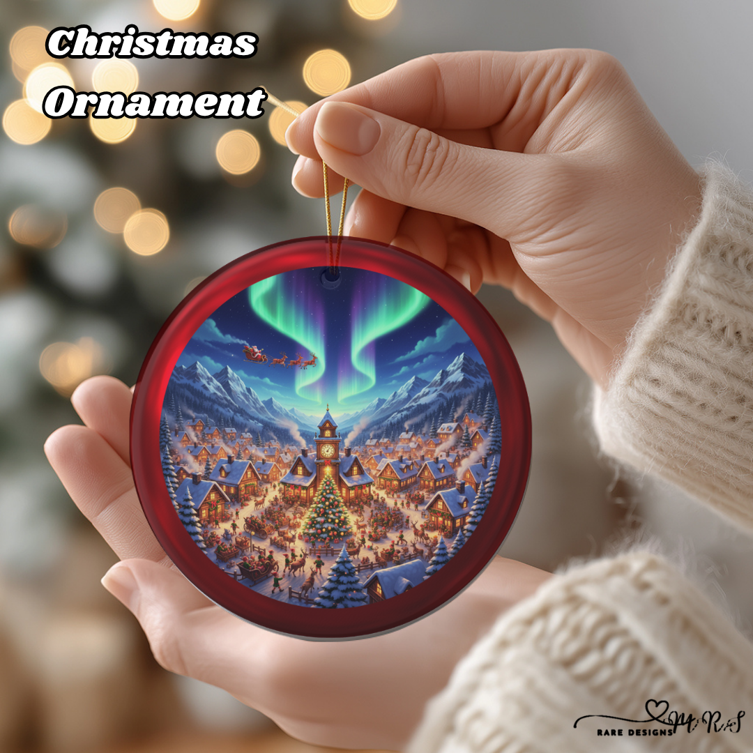 Aurora Christmas Village Ornament Set