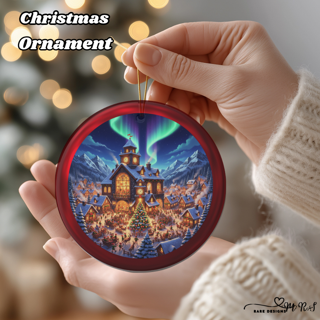 Aurora Christmas Village Ornament Set