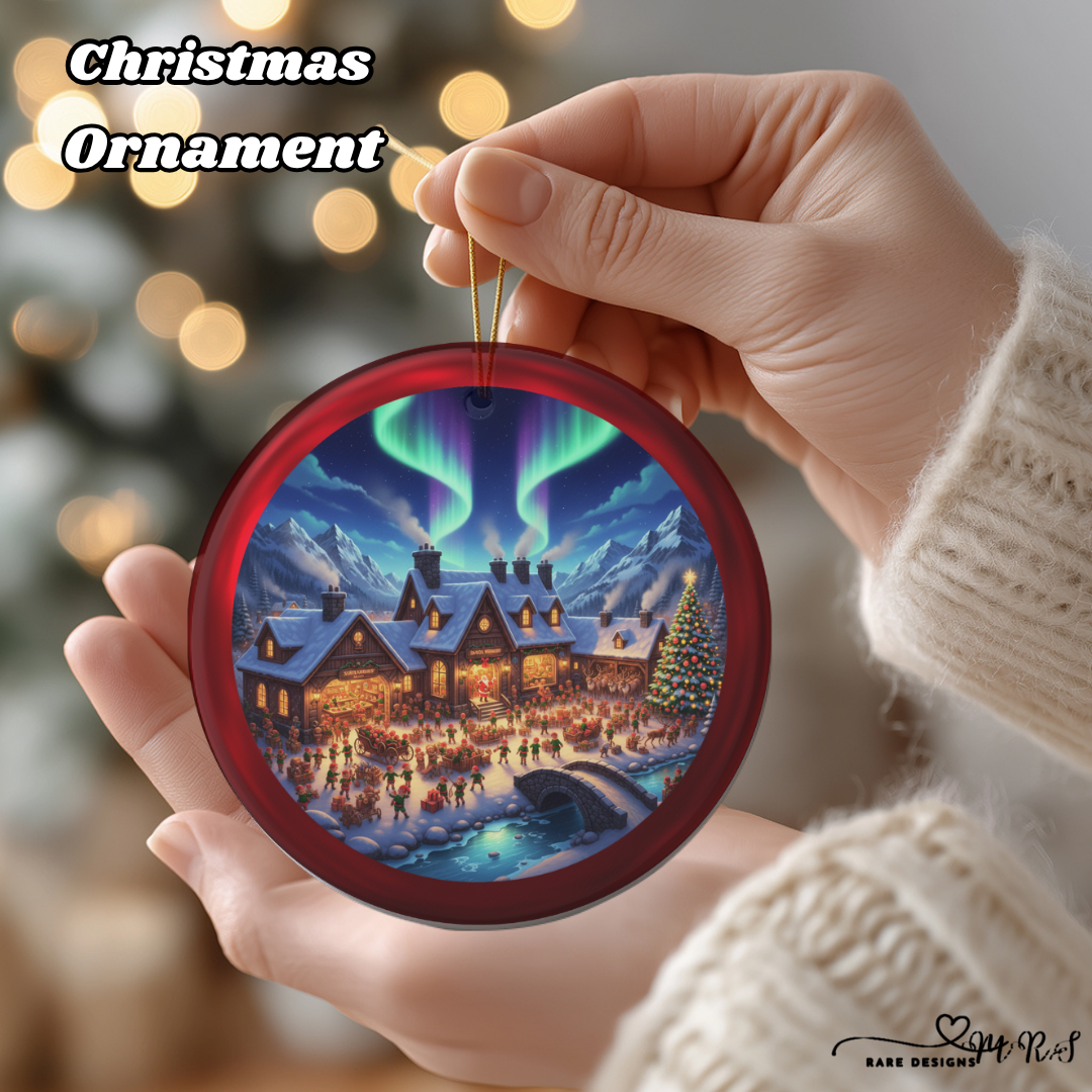 Aurora Christmas Village Ornament Set