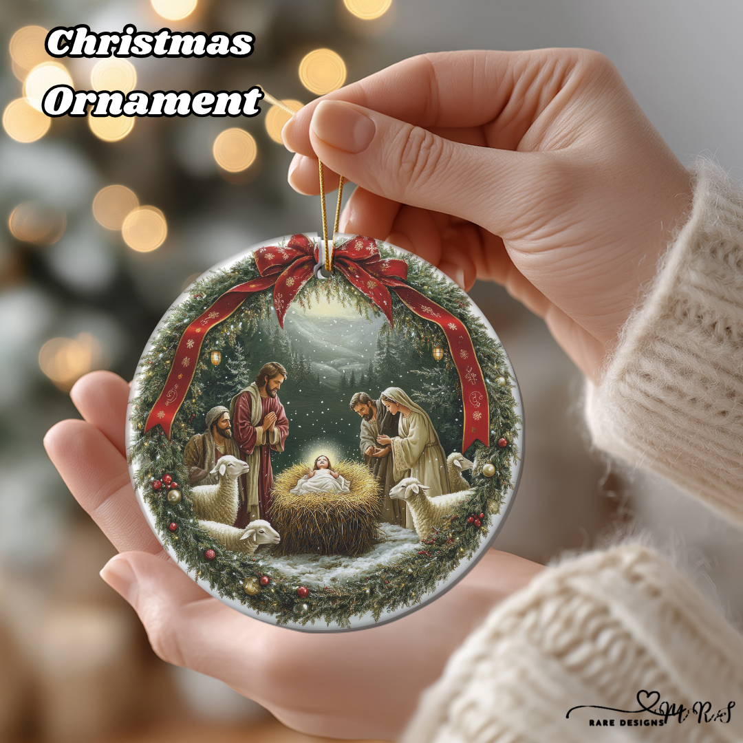 Holy Night Nativity Ornament Set