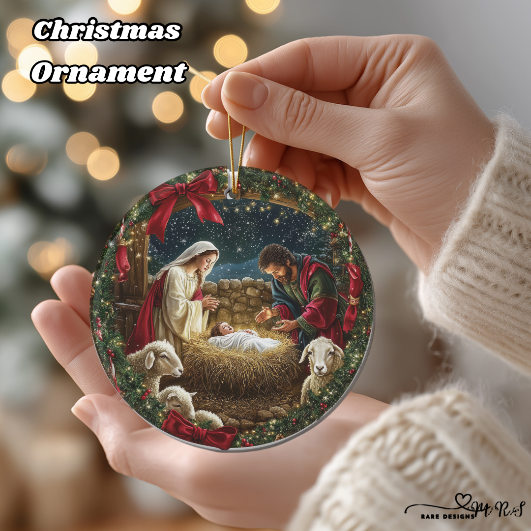 Holy Night Nativity Ornament Set