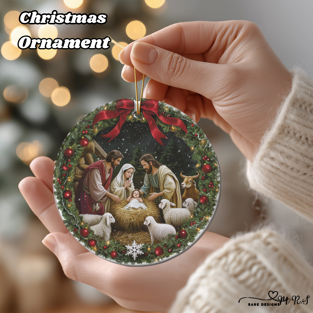 Holy Night Nativity Ornament Set